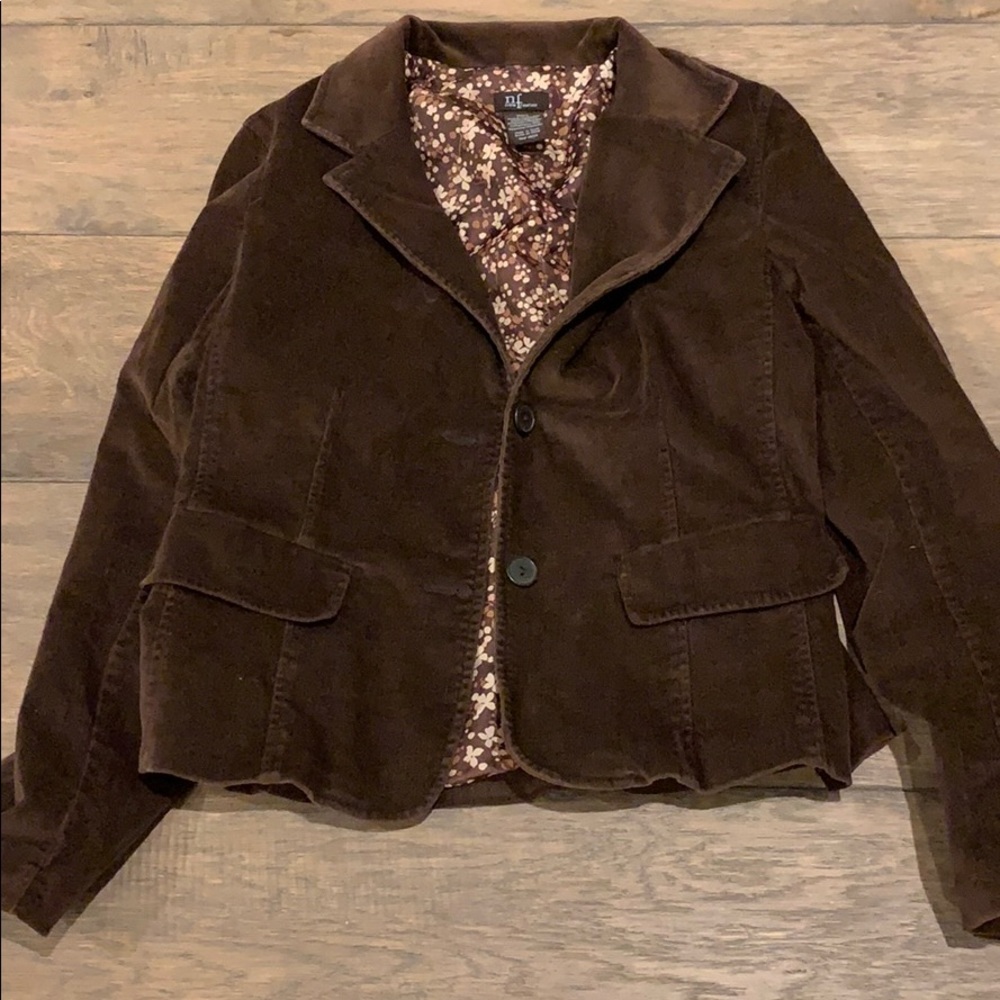 New Frontier Brown Button Blazer